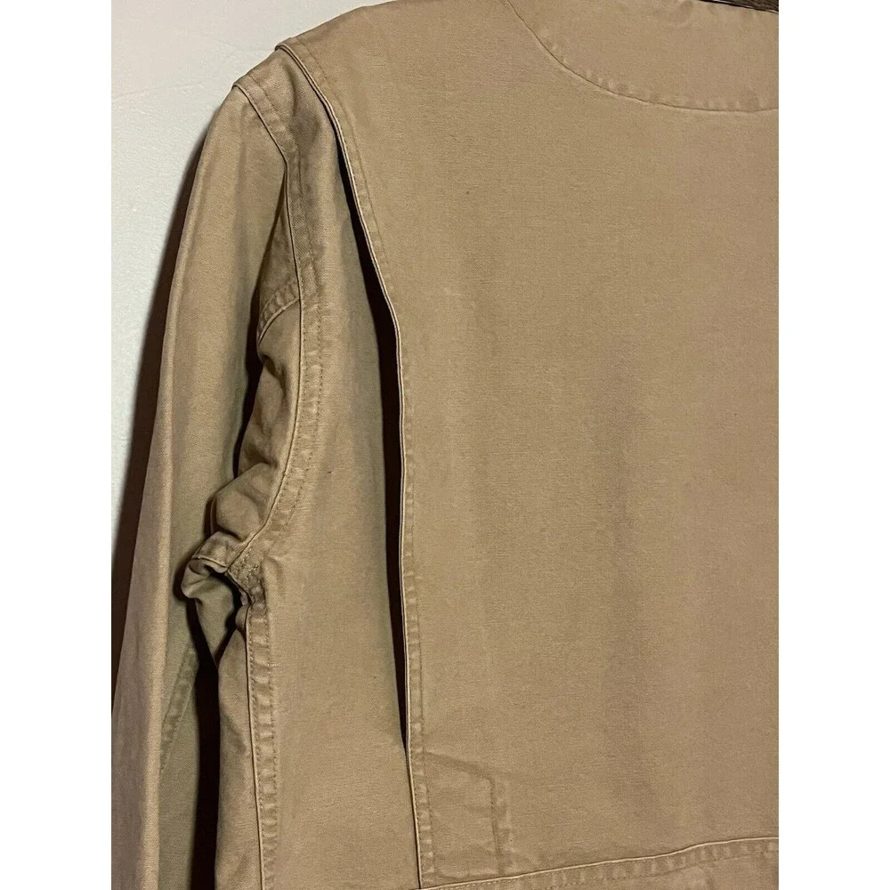 Polo Sport VTG Women’s M Canvas, Suede, Corduroy Barn Coat, Hunting Chore Jacket - Picture 8 of 10